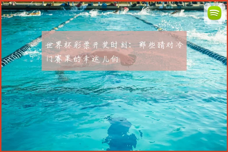 世界杯彩票开奖时刻：那些猜对冷门赛果的幸运儿们