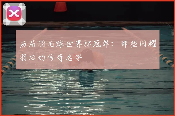 历届羽毛球世界杯冠军:那些闪耀羽坛的传奇名字